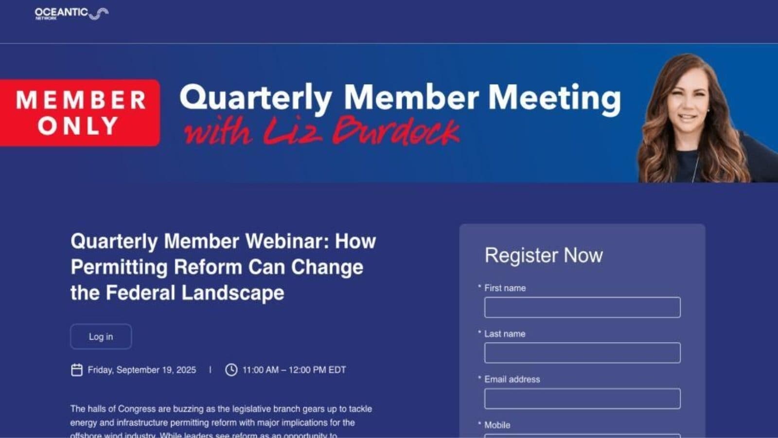 Quarterly Member Webinar: How Permitting Reform Can Change the Federal Landscape