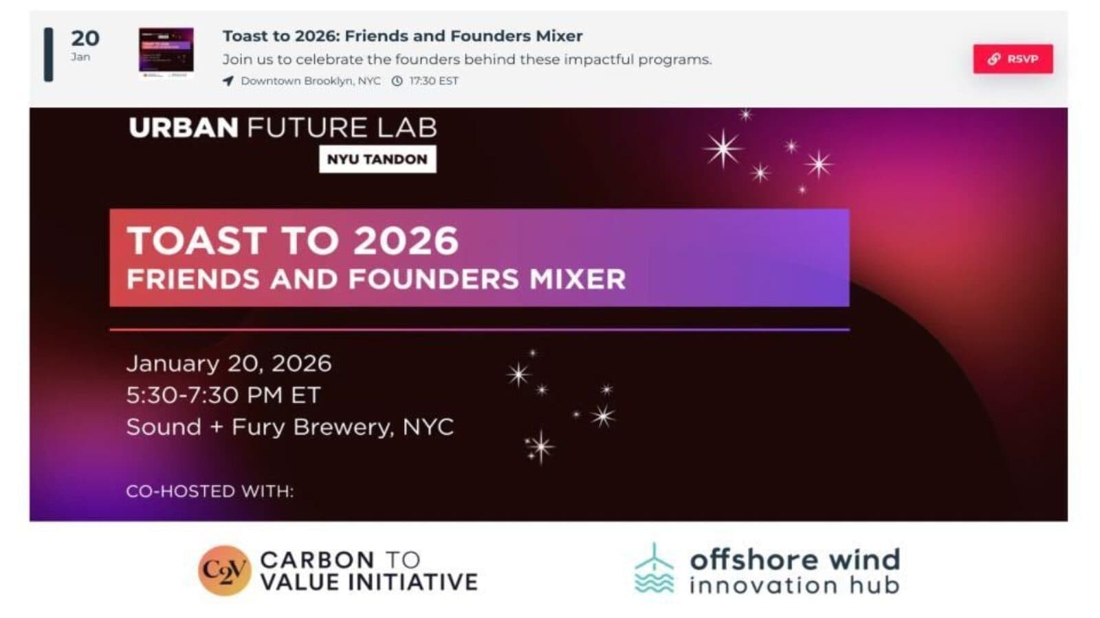 Toast to 2026: Friends and Founders Mixer