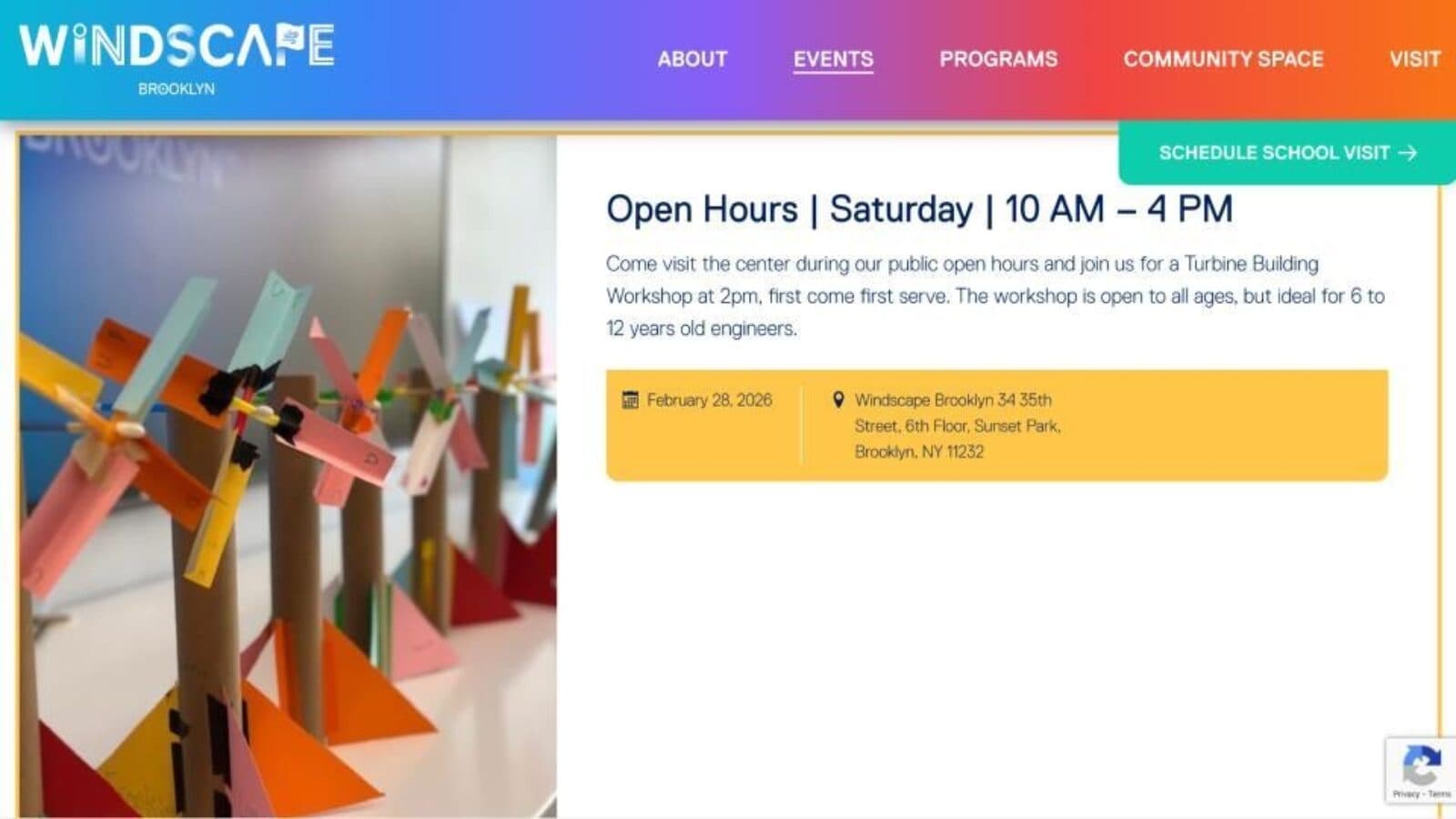 Windscape Brooklyn Open Hours