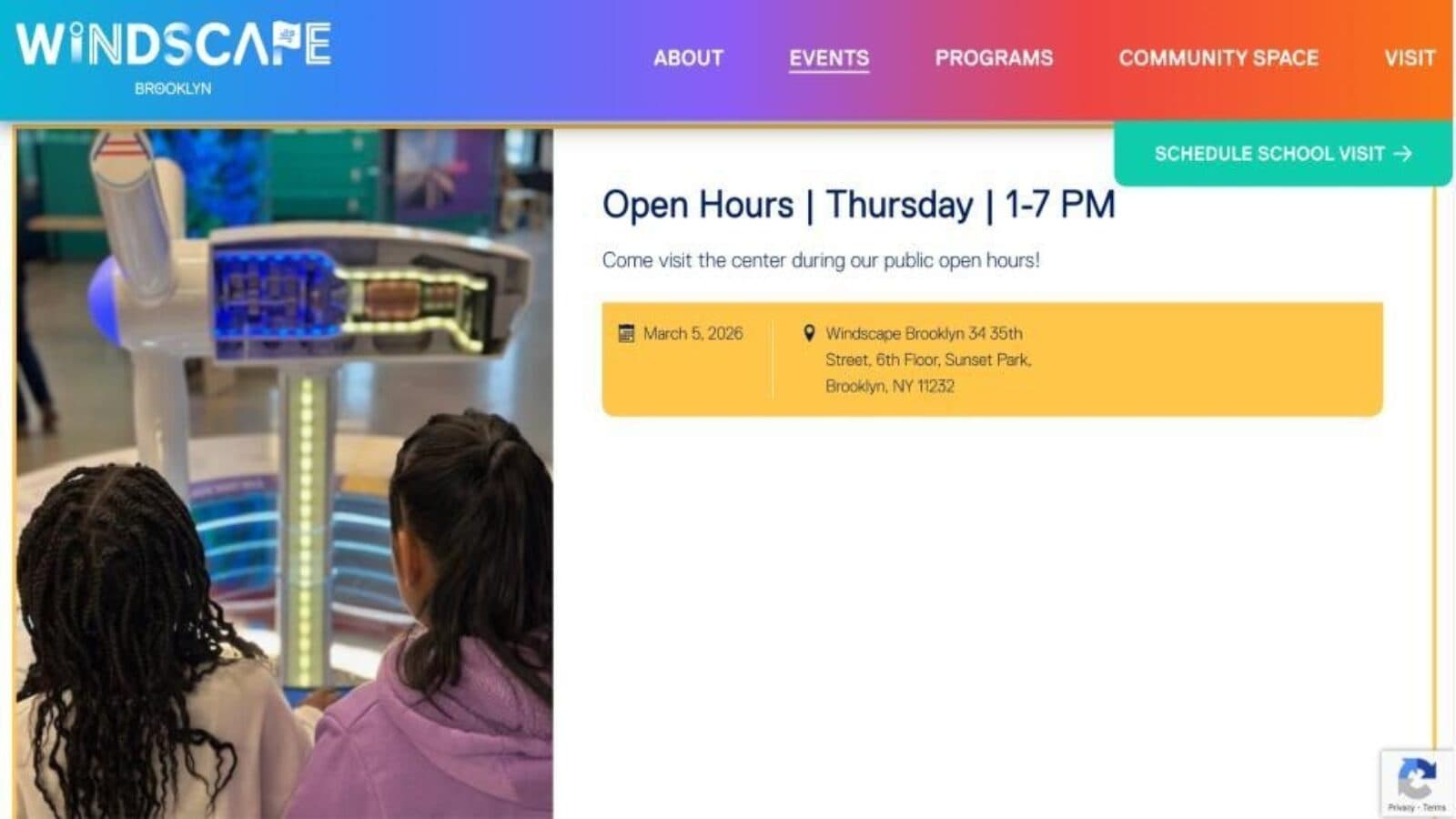 Windscape Brooklyn Open Hours